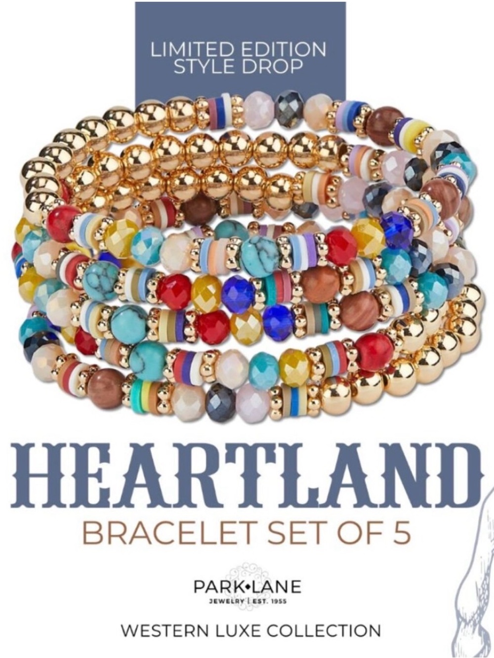 Park Lane Heartland Beaded Bracelet Set - Multicolor NWT